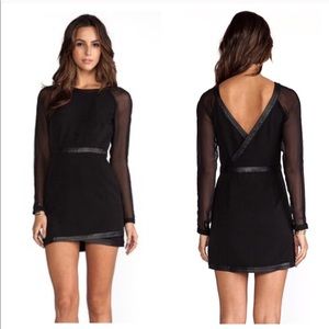 Black Suboo Eveleigh Wrap Mini Dress Size M/L